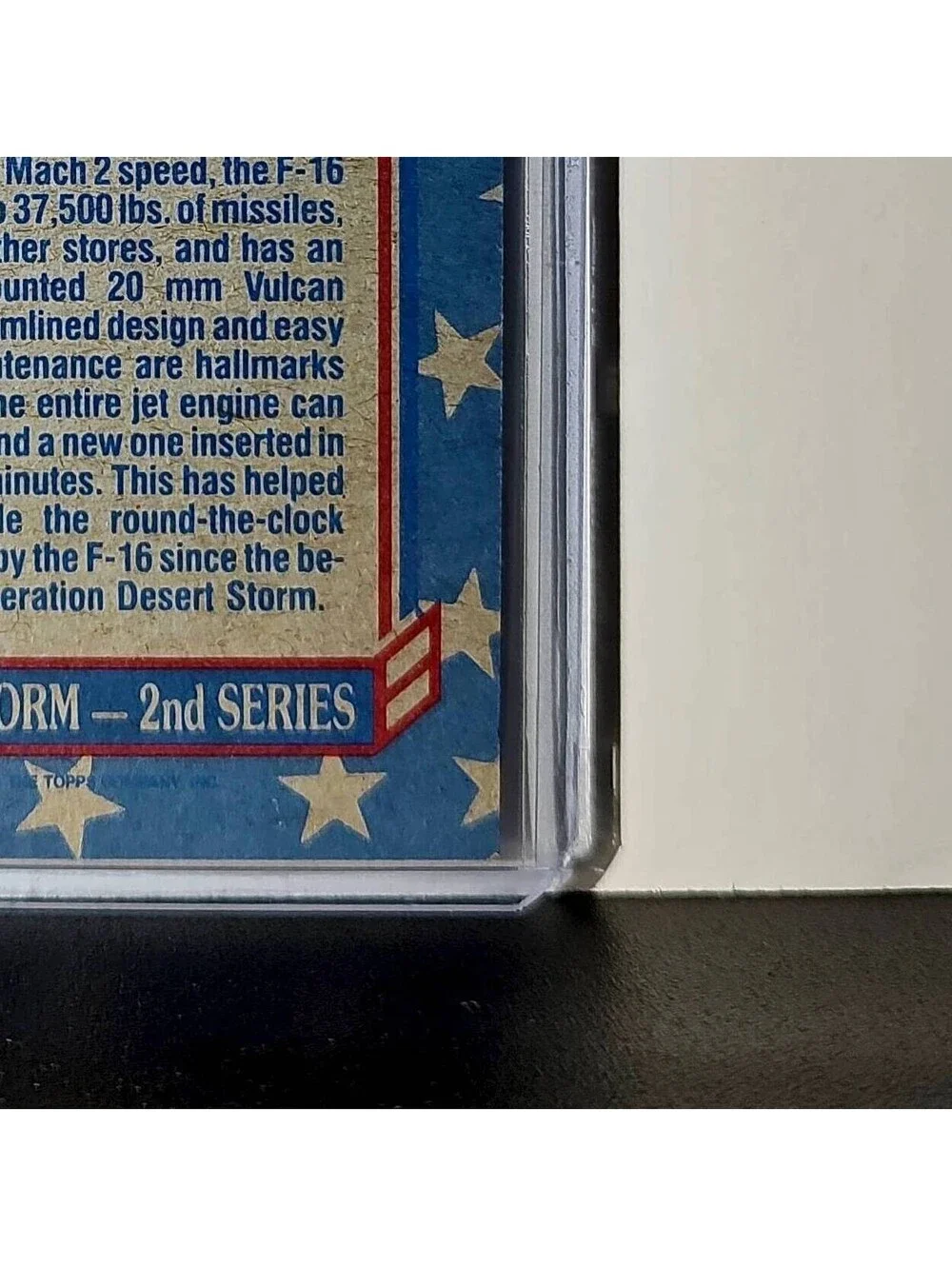 F-16 Fighter/Bomber 1991 Topps Desert Storm #108 Card